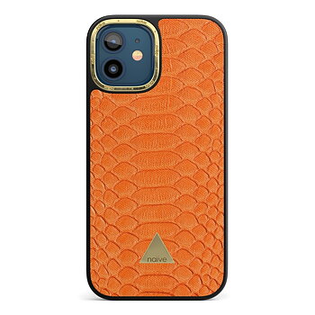 Naive iPhone 12 Case - Orange Snake
