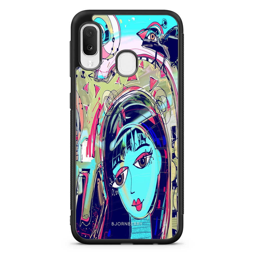 Samsung Galaxy A20e Case - Abstract Cat