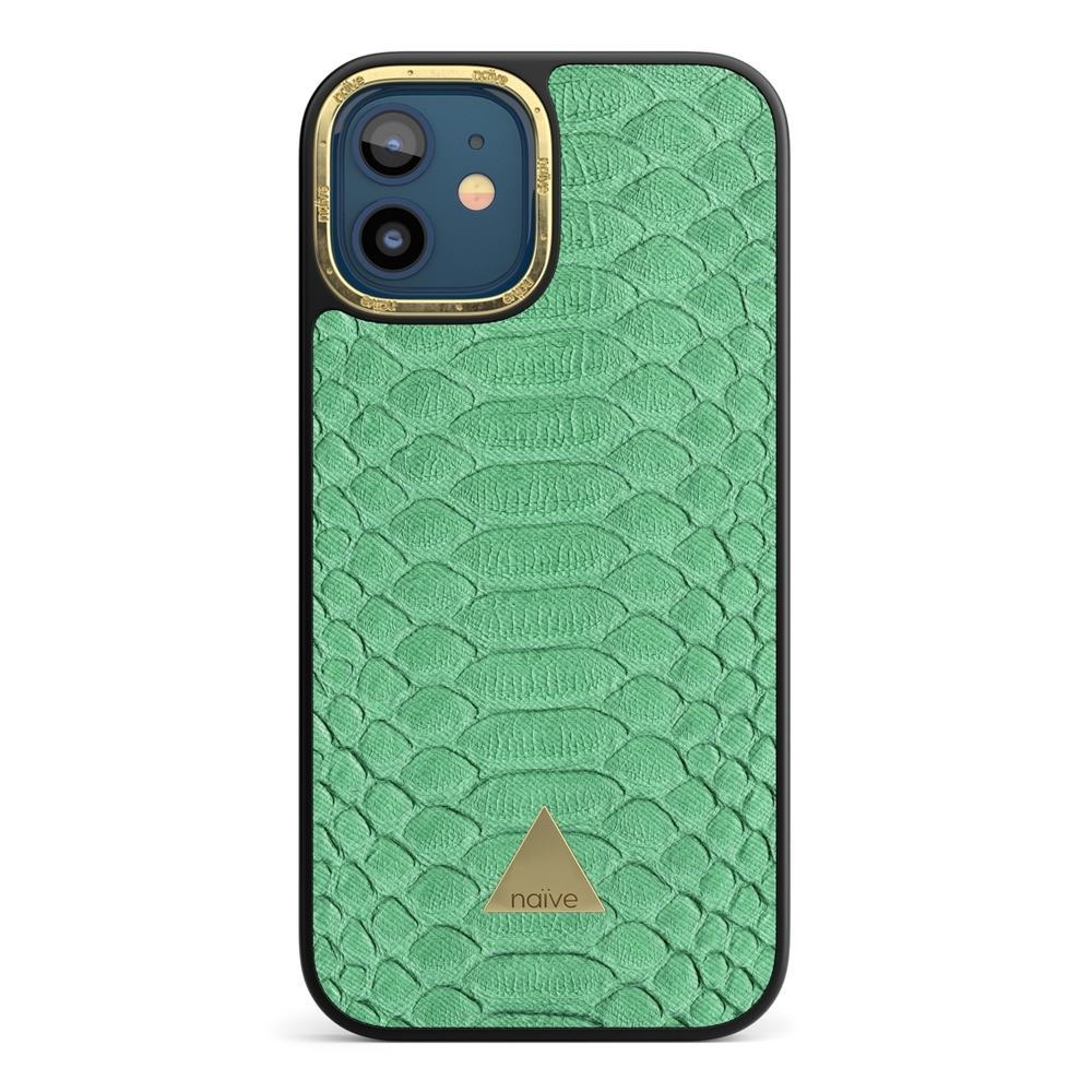 Naive iPhone 12 Case - Mint Snake