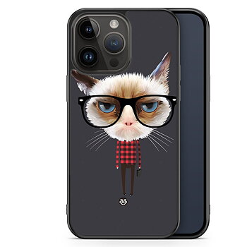 iPhone 14 Pro Max Case - Hipster Cat