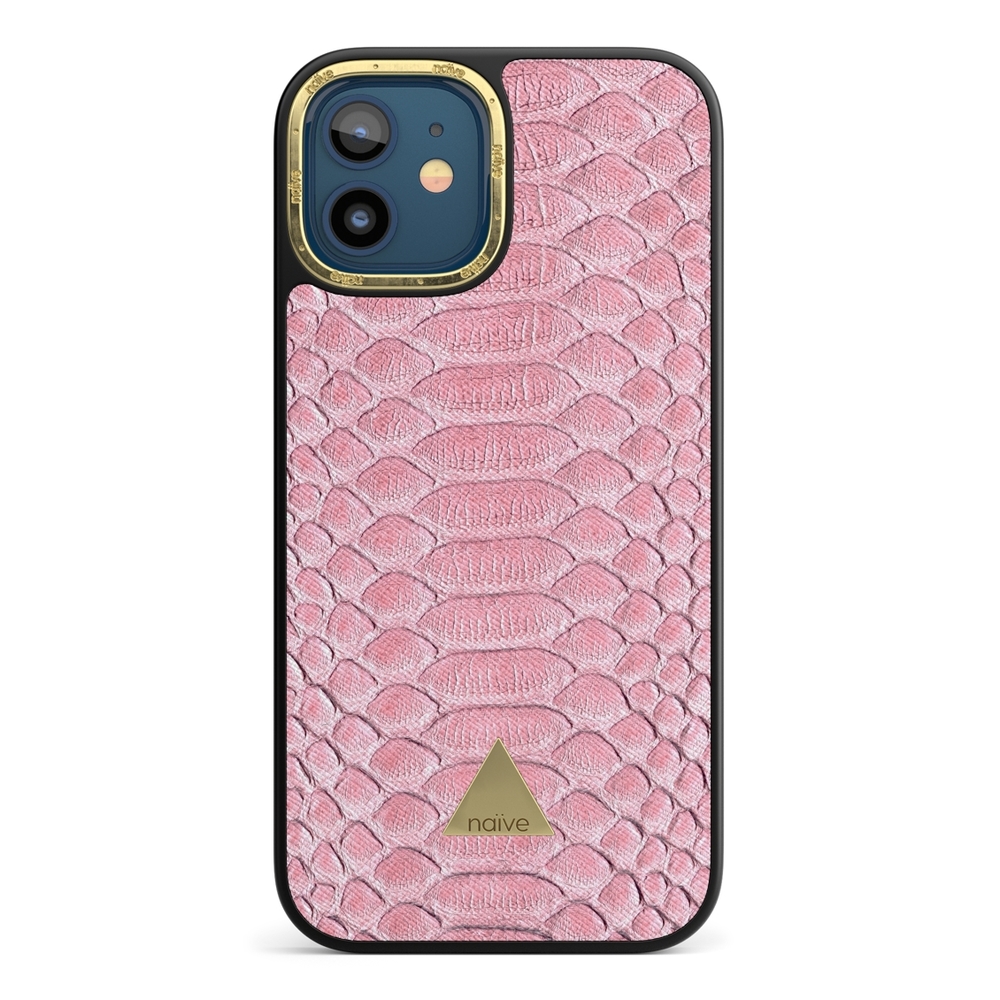 Naive iPhone 12 Case - Salmon Snake