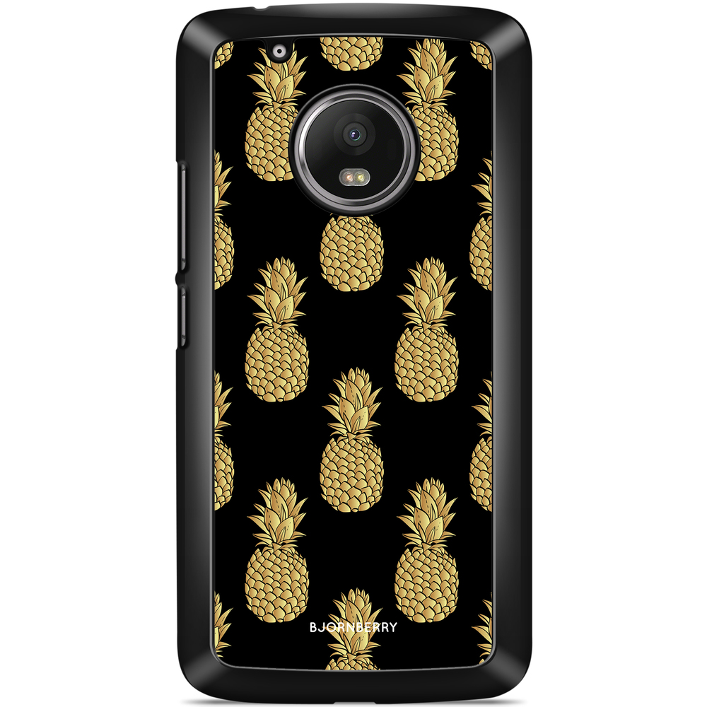 Moto G5 Plus Case - Gold Pineapples