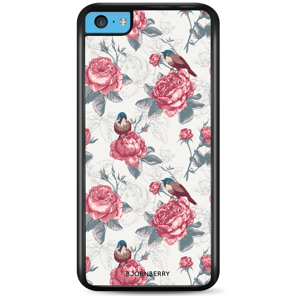 iPhone 5C Case - Roses and Birds