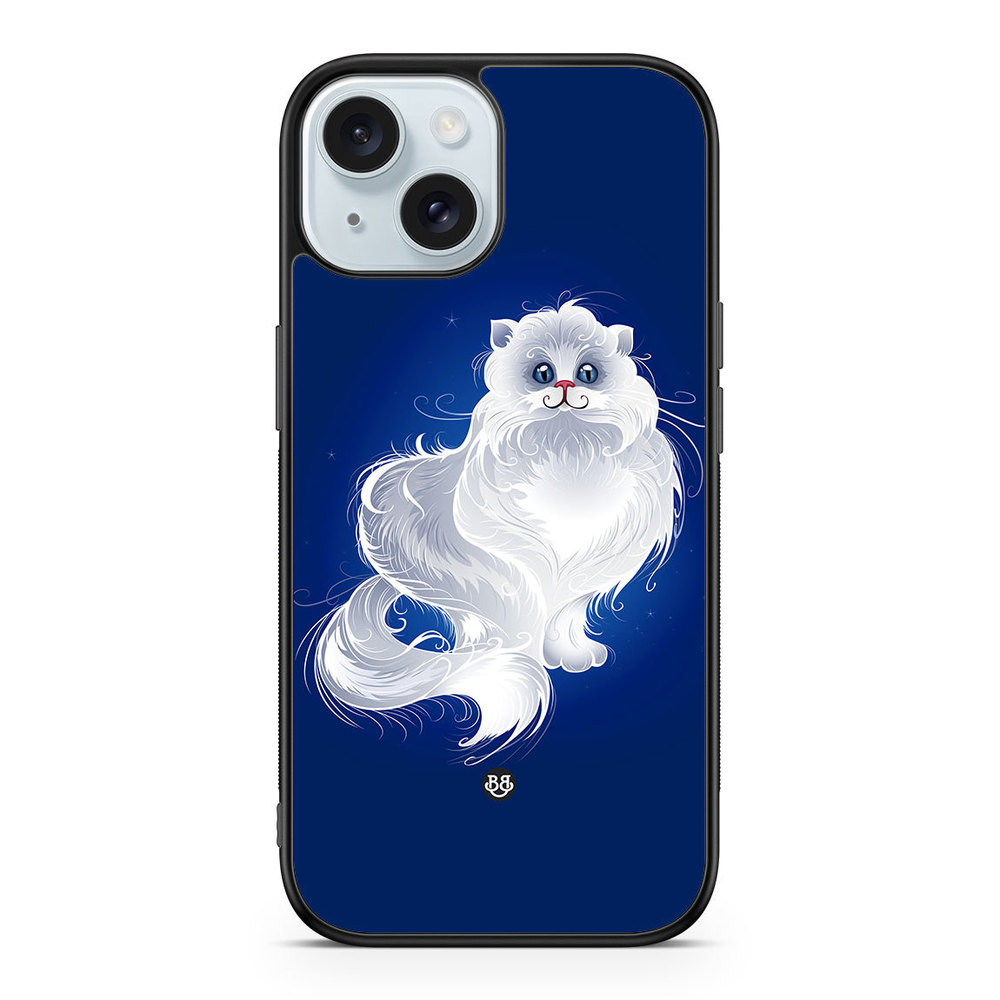 iPhone 15 Case - White Cat