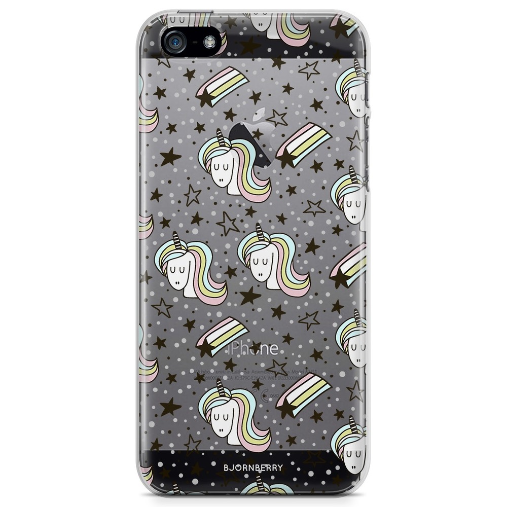 iPhone 5/5S/SE (2016) TPU Case - Unicorn Pattern