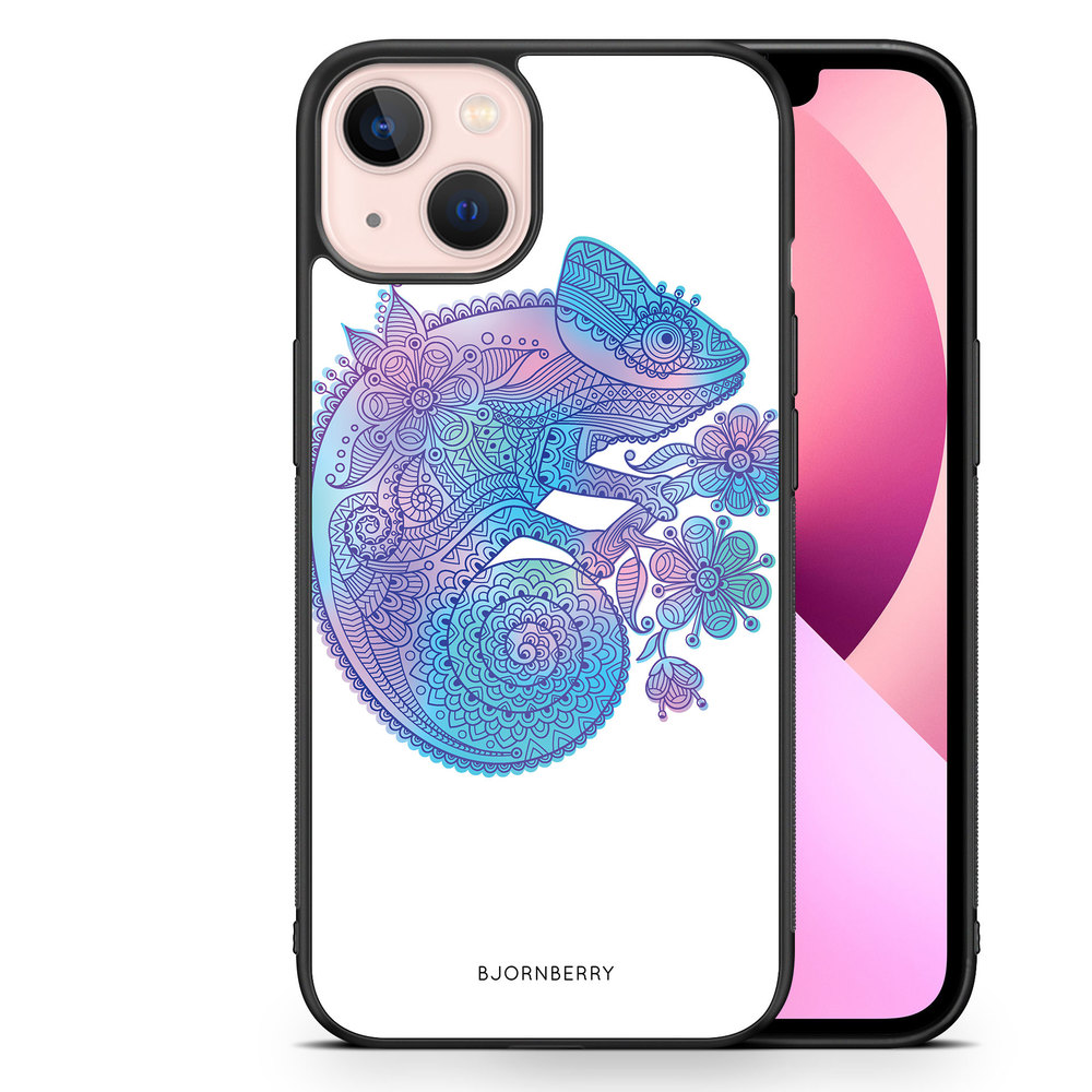 iPhone 13 Case - Mandala Chameleon