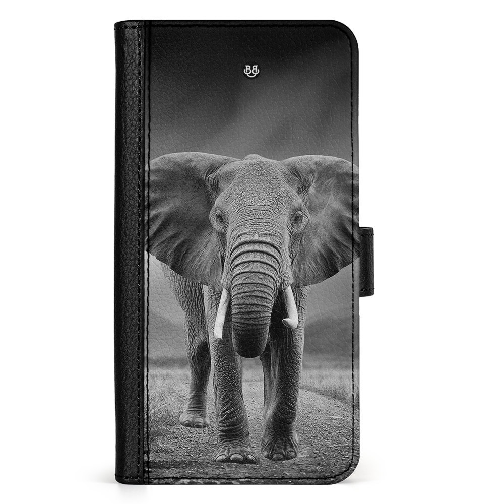 Samsung Galaxy S25 Ultra Fodral - Svart/vit Elefant | Mobilskal & Mobilfodral BJORNBERRY