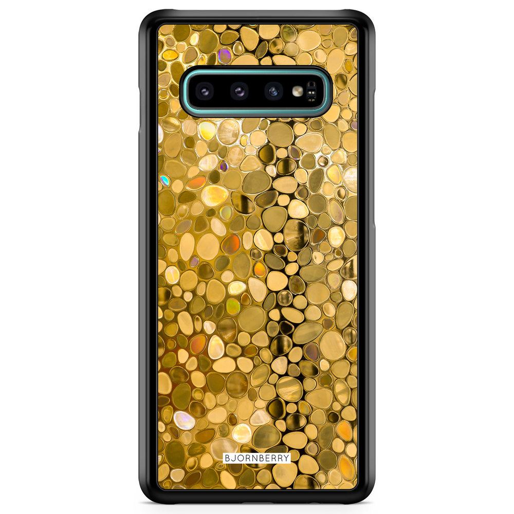 Samsung Galaxy S10 Case - Stained Glass Gold