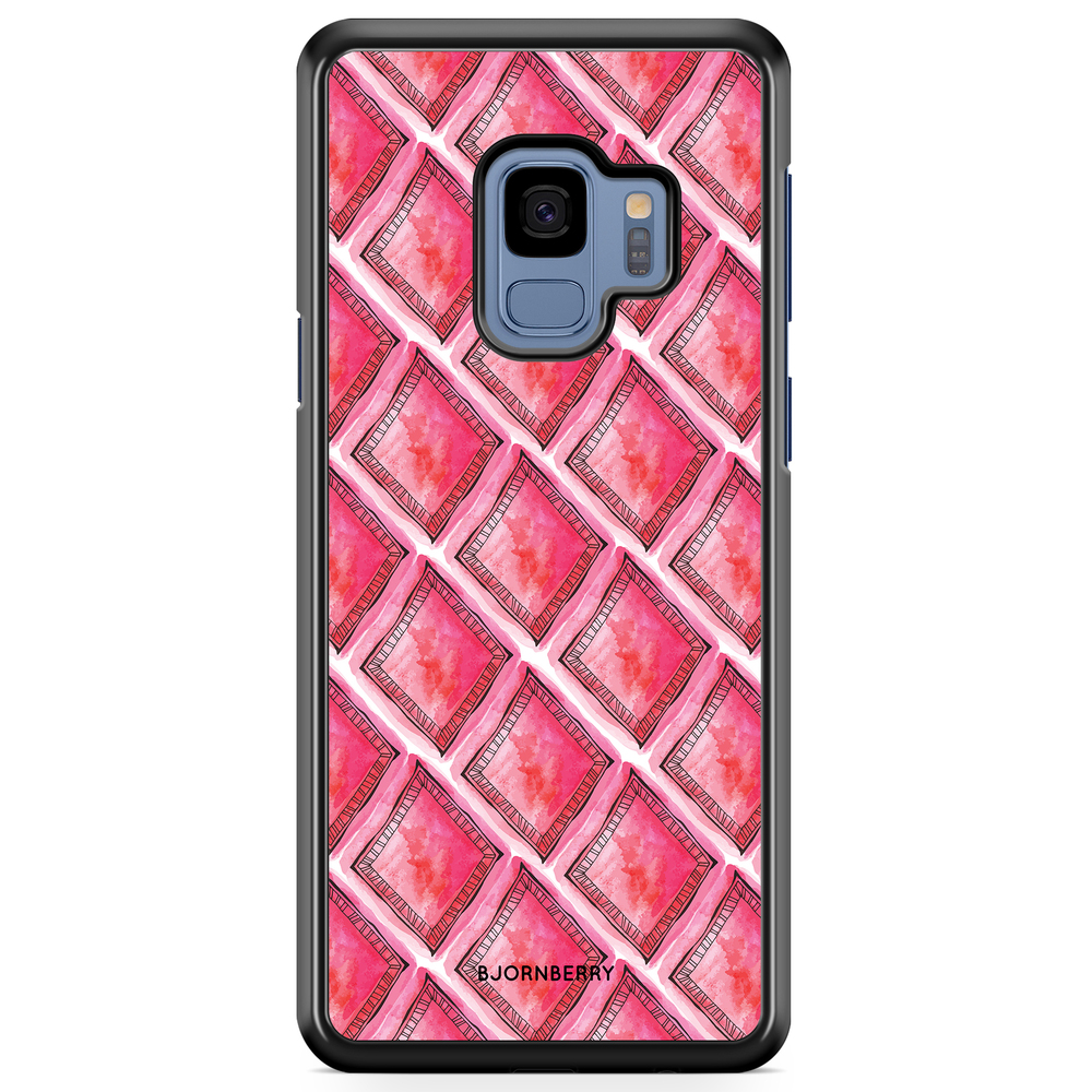Samsung Galaxy S9 Case - Red Rhombus