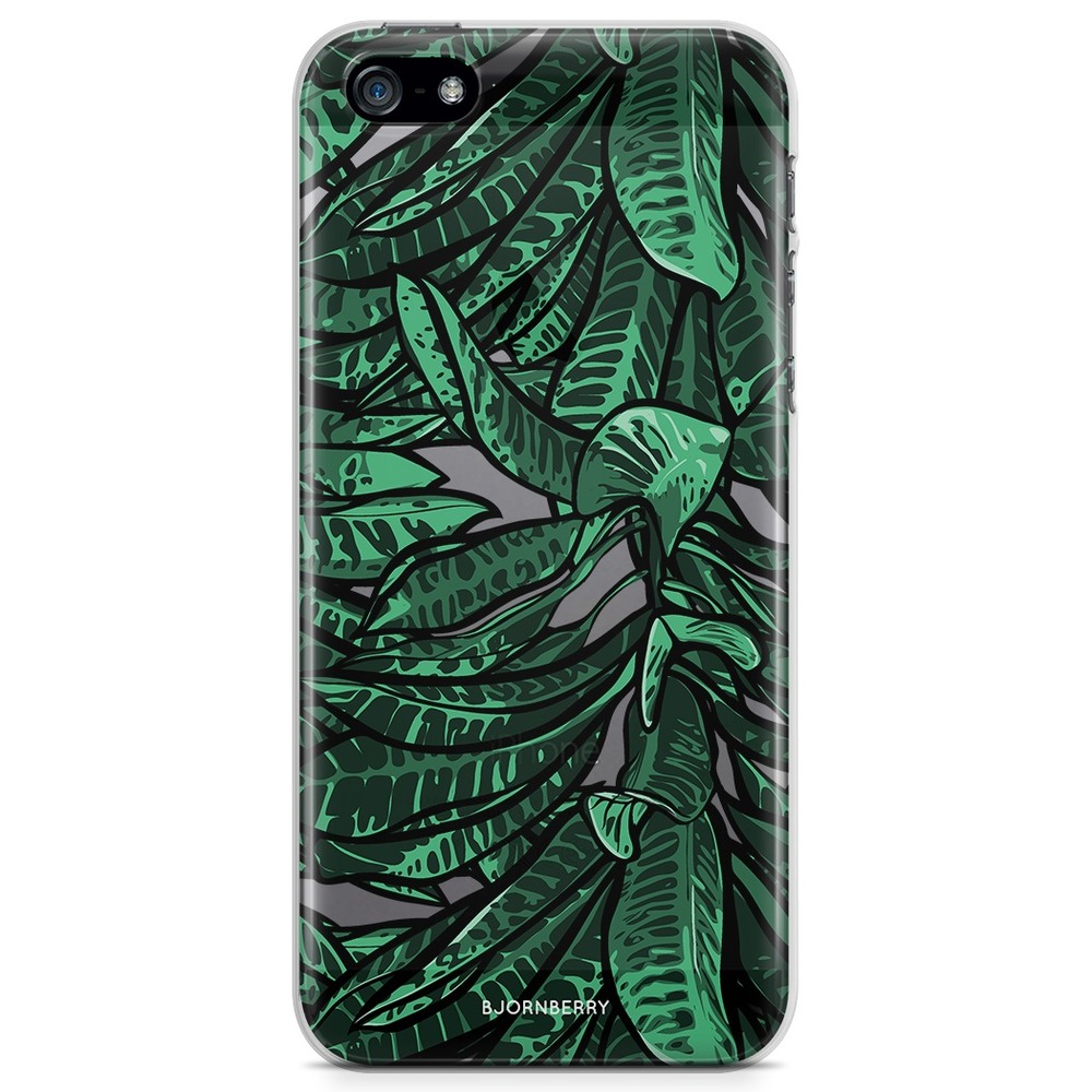 iPhone 5/5S/SE (2016) TPU Case - Tropical Leaves