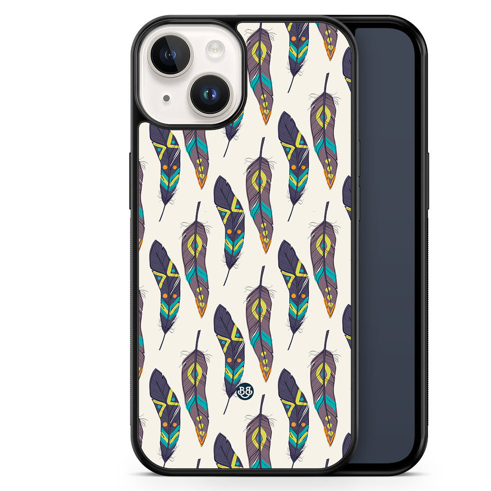 iPhone 14 Case - Ethnic Feathers
