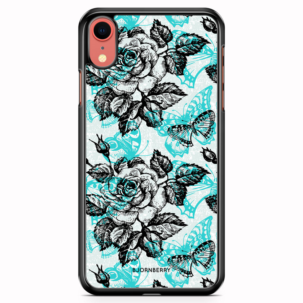 iPhone XR Case - Roses & Butterflies