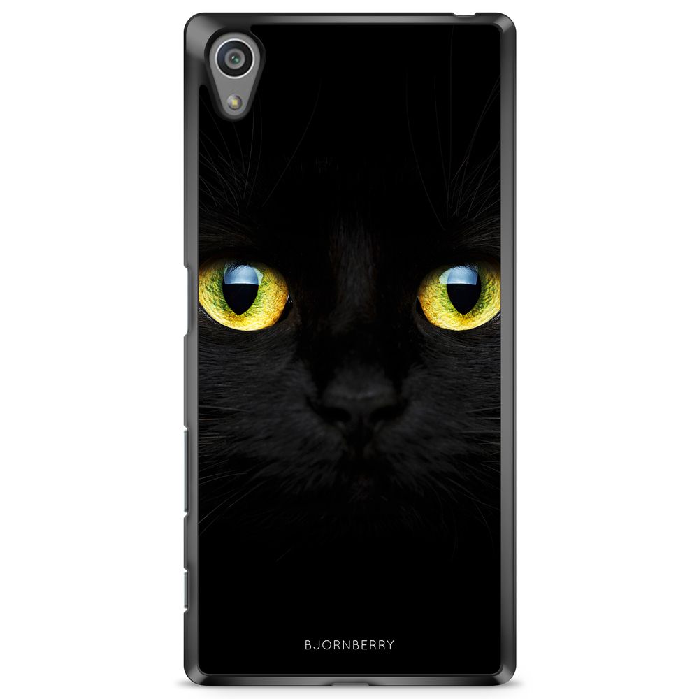 Sony Xperia Z5 Premium Case - Black Cat Close Up