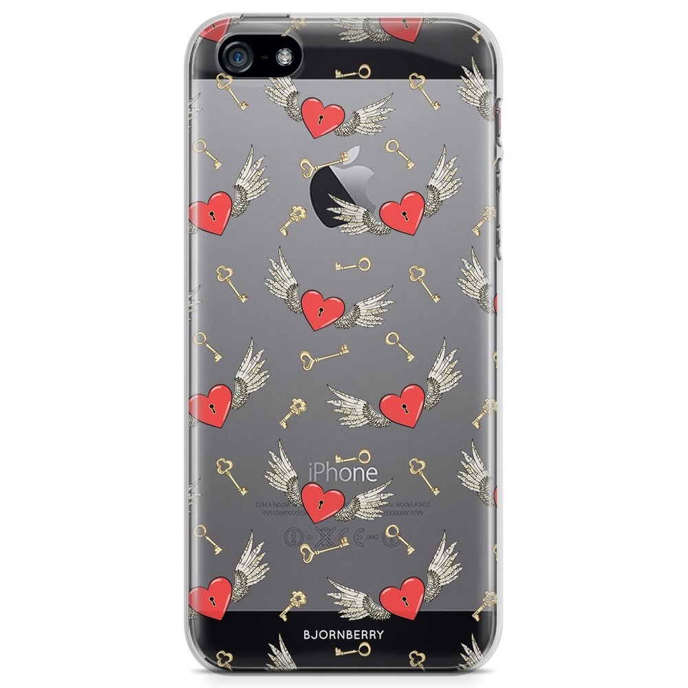 iPhone 5/5S/SE (2016) TPU Case - Hearts 'n Wings