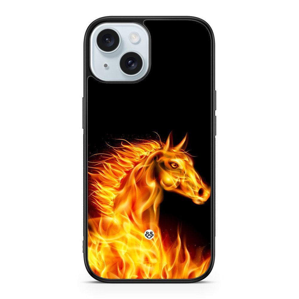 iPhone 15 Case - Flames Horse