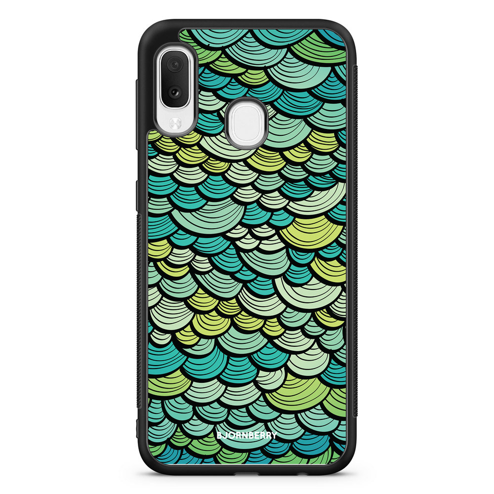 Samsung Galaxy A20e Case - Green Mermaid Scales