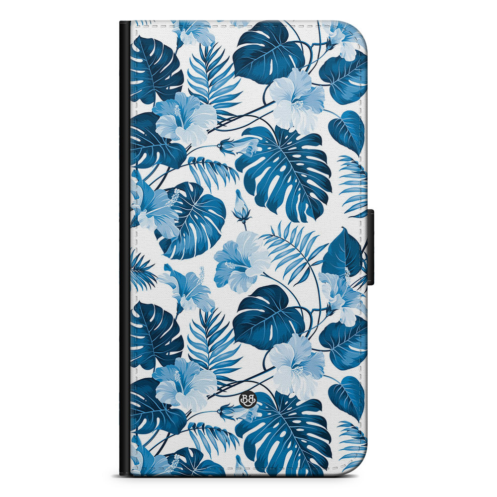 Xiaomi 12 Pro Wallet Case - Blue Flowers