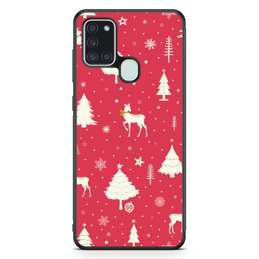 Samsung Galaxy A21s Case - Red Christmas