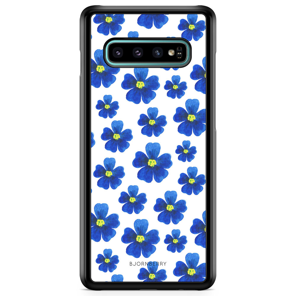 Samsung Galaxy S10 Case - Blue Flowers