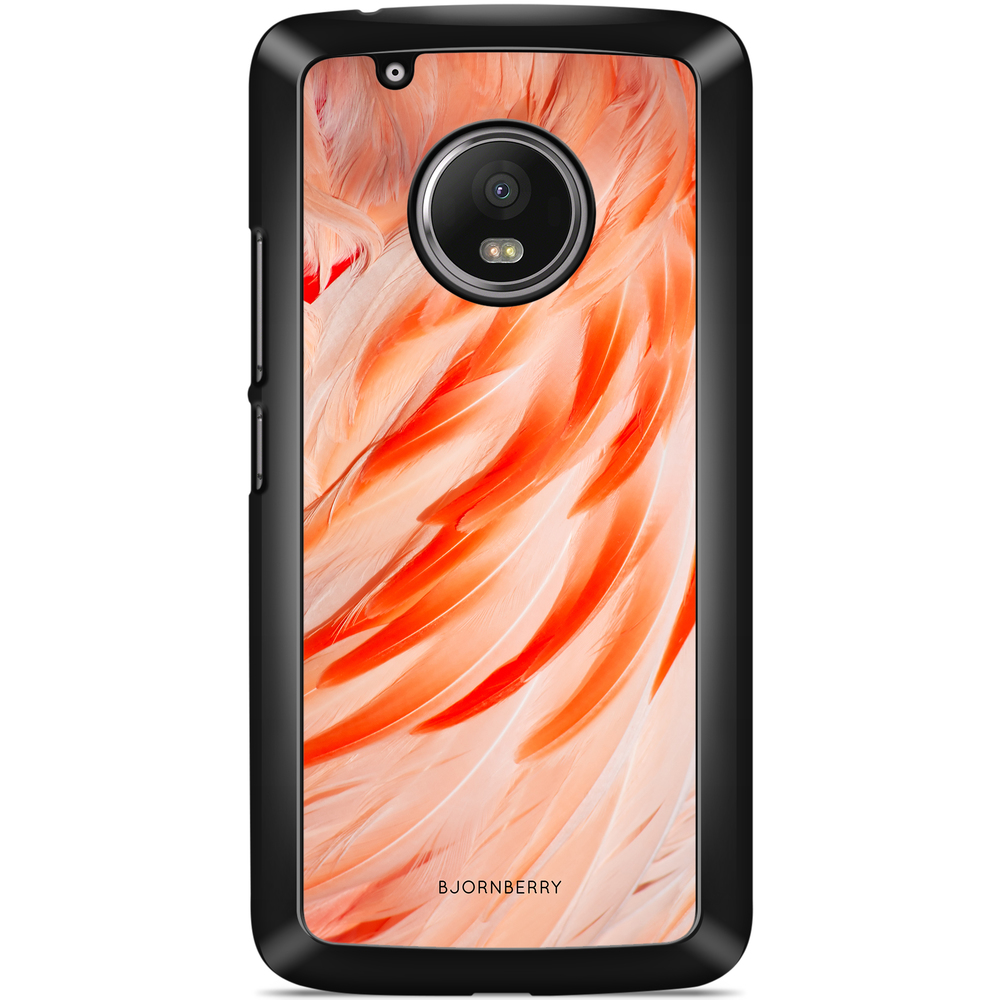 Moto G5 Plus Case - Flamingo Feathers