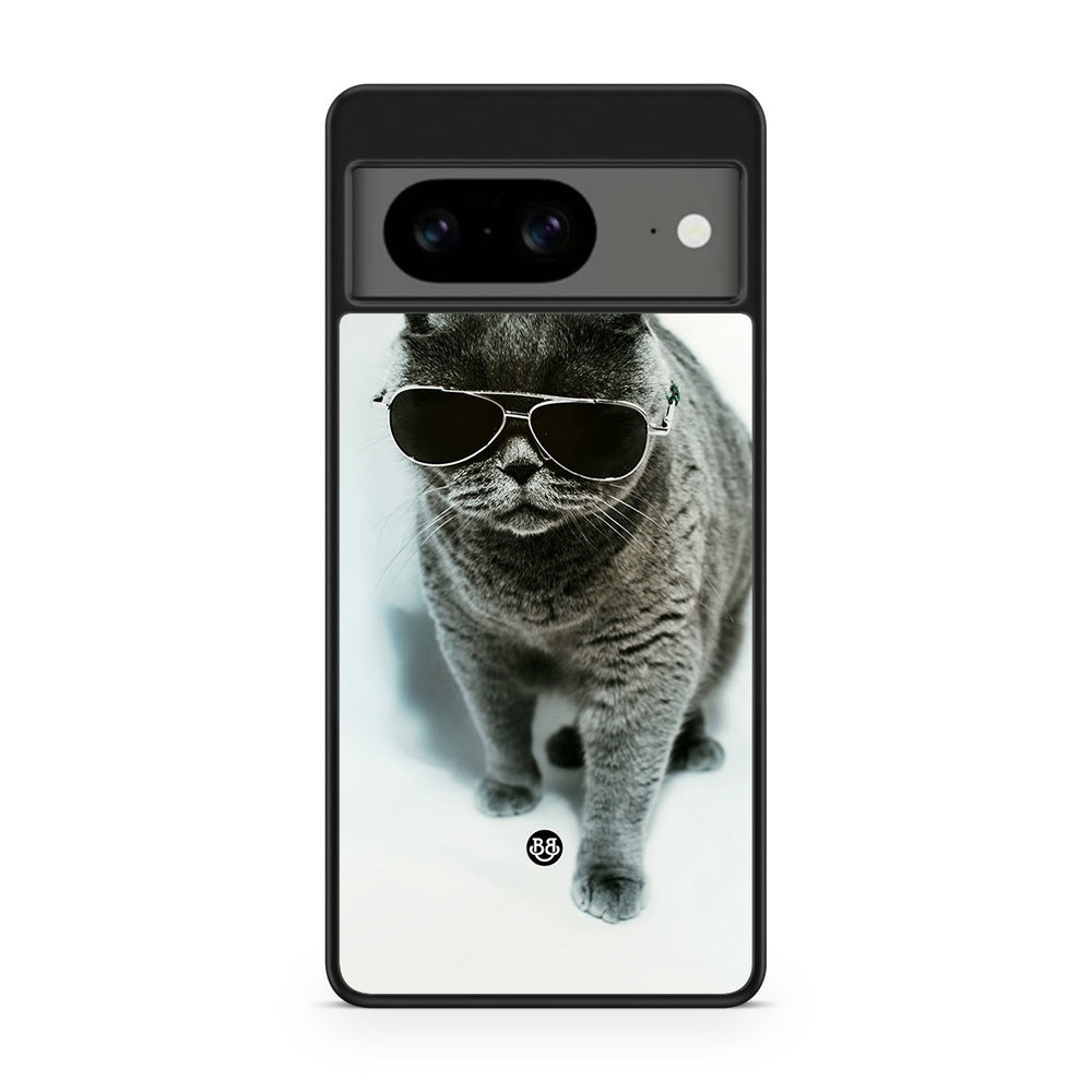Google Pixel 8 Skal - Katt Glasögon