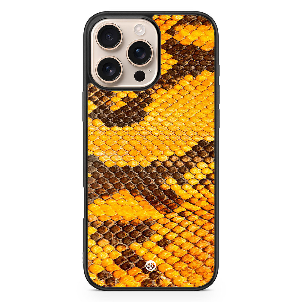 iPhone 16 Pro Max Case - Yellow Snake