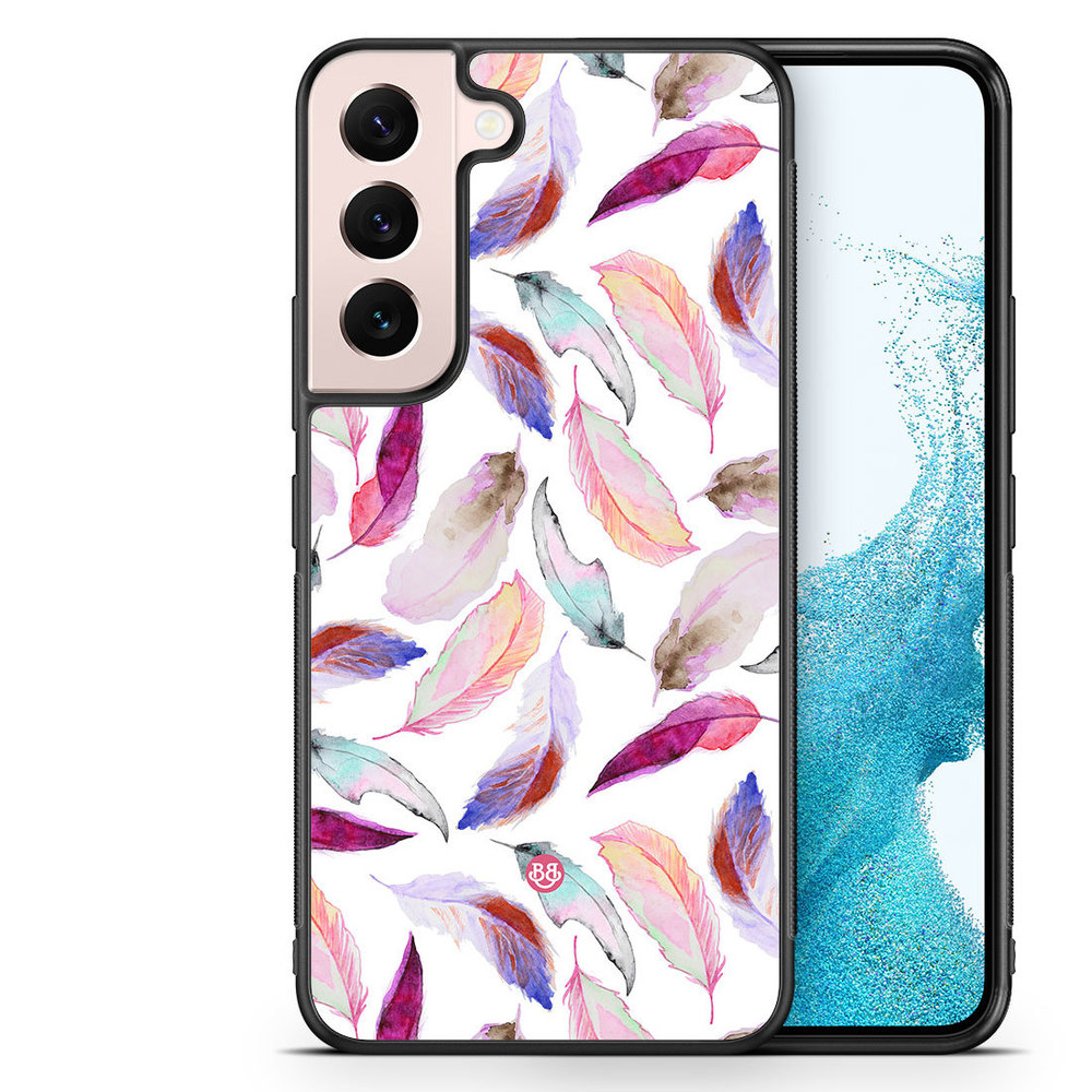 Samsung Galaxy S22 5G Case - Watercolor Feathers