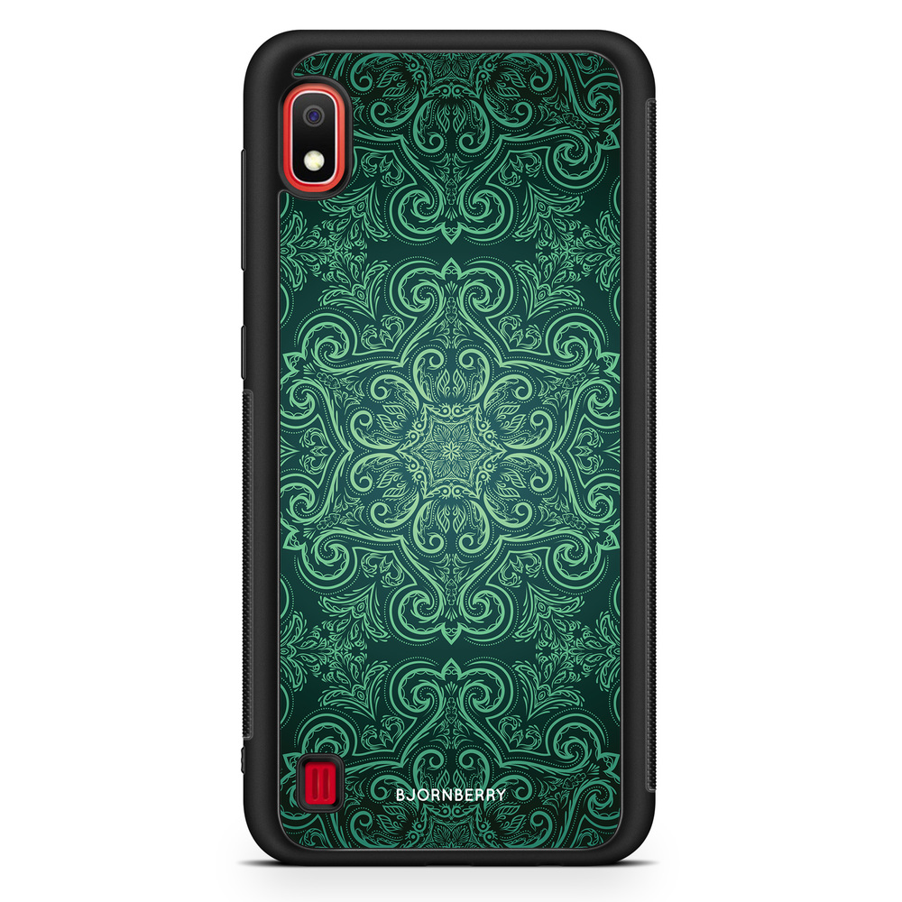 Samsung Galaxy A10 Case - Green Retro Pattern
