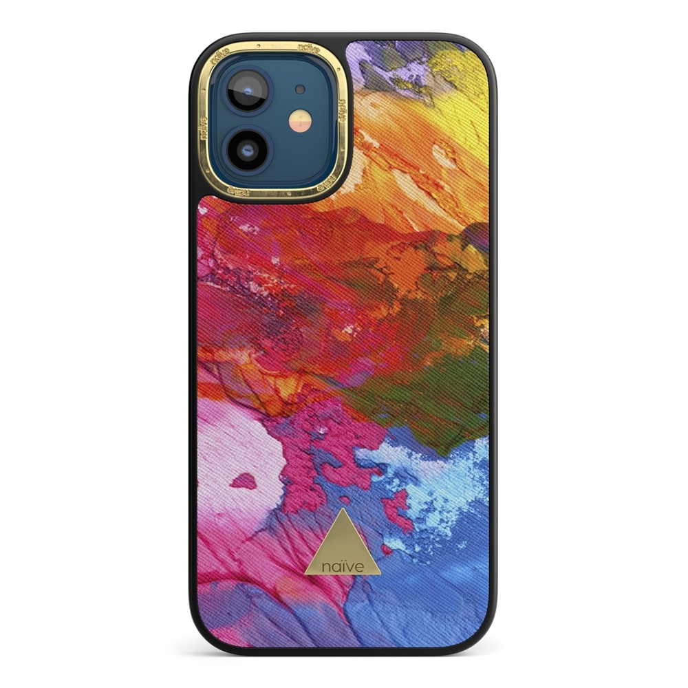 Naive iPhone 12 Case - Rainbow Ink