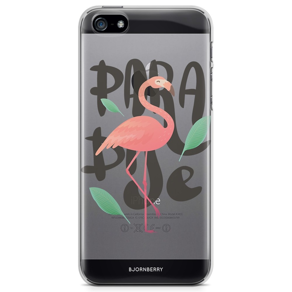 iPhone 5/5S/SE (2016) TPU Skal - Paradise Flamingo