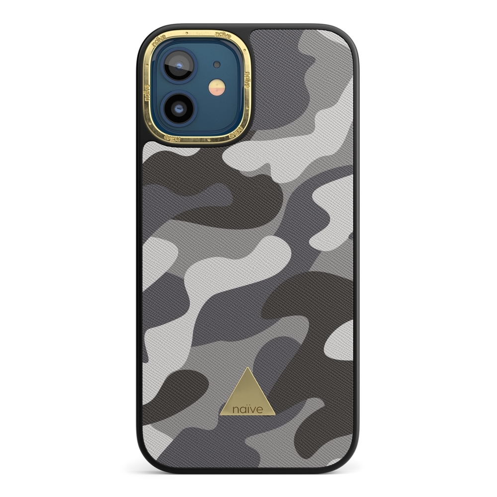 Naive iPhone 12 Case - Grey Camo