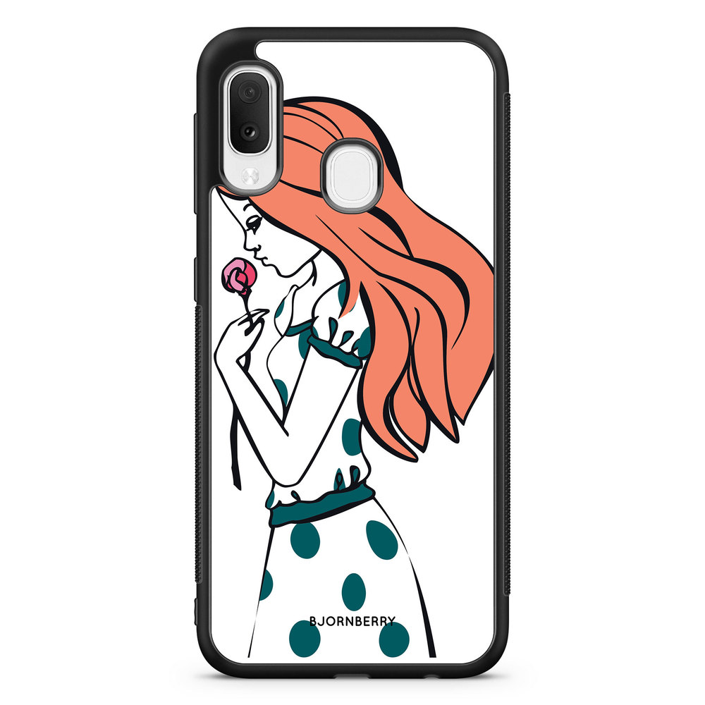 Samsung Galaxy A20e Case - Girl Rose