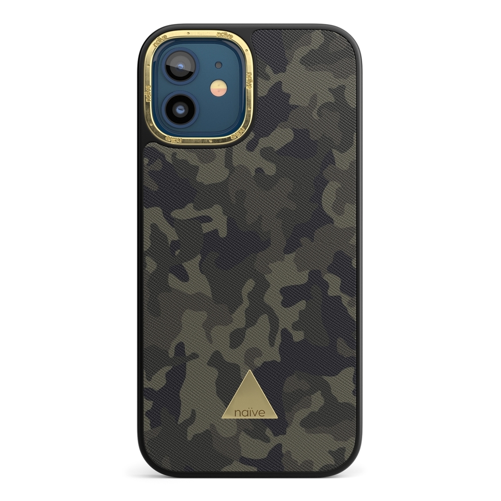 Naive iPhone 12 Case - Jungle Green Camo