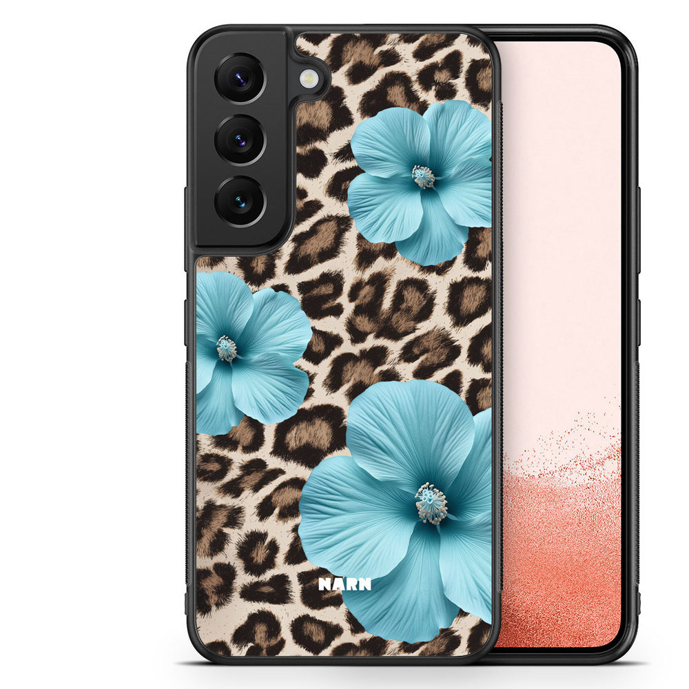 Samsung Galaxy S22 Plus 5G Case - Hibiscus Era - Turquoise Leopard