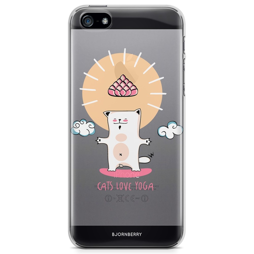iPhone 5/5S/SE (2016) TPU Case - Yoga cat