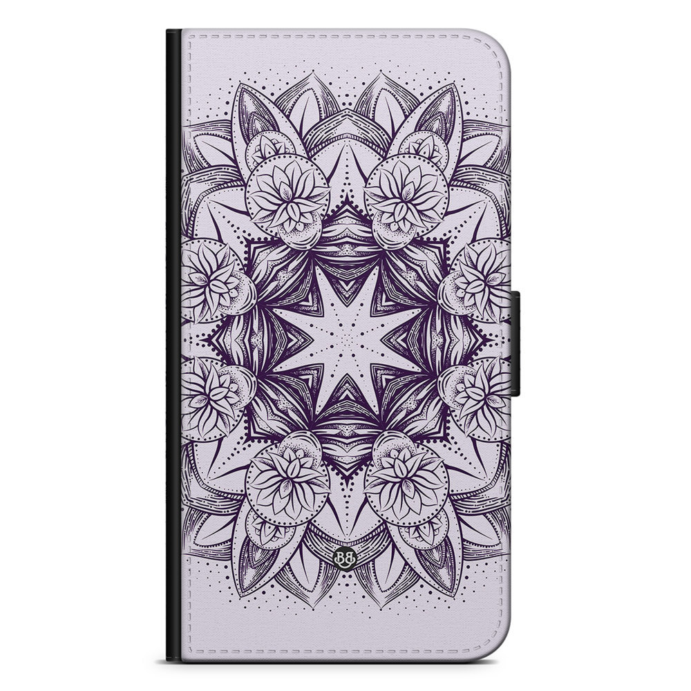 Xiaomi 12 Pro Wallet Case - Purple Mandala