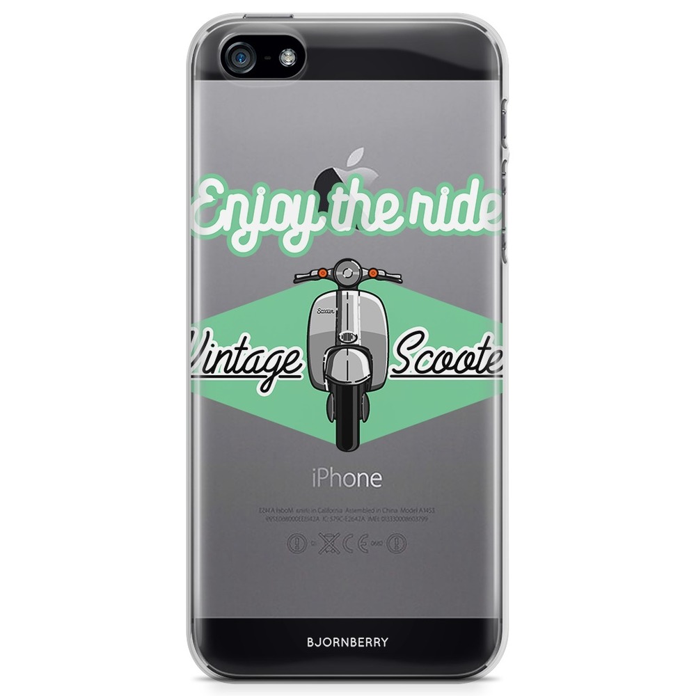 iPhone 5/5S/SE (2016) TPU Case - Vintage Scooter