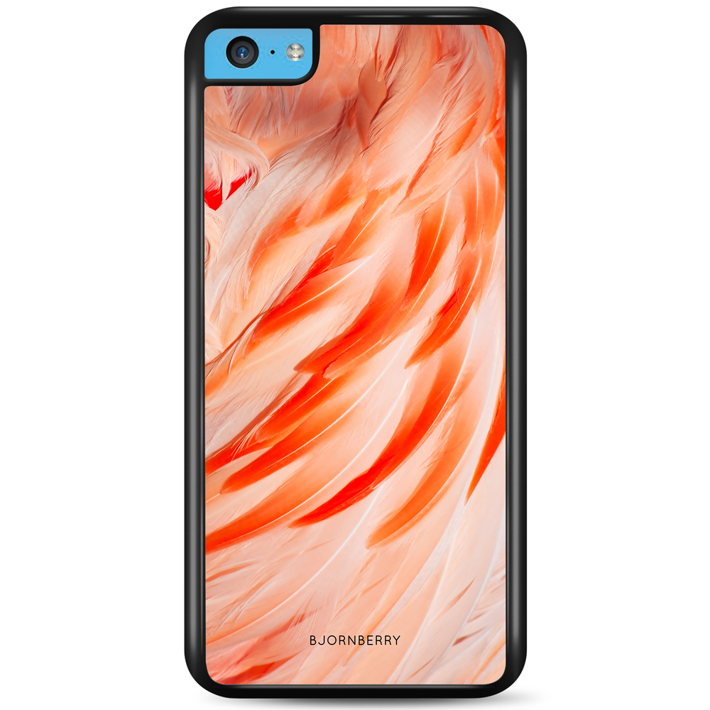 iPhone 5C Case - Flamingo Feathers