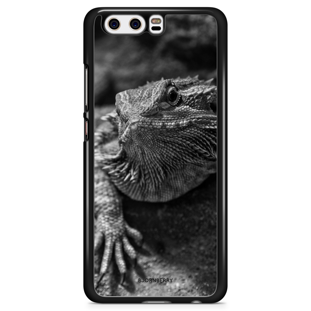 Huawei P10 Plus Case - Black/White Lizard