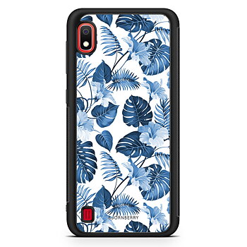 Samsung Galaxy A10 Skal - Blå Blommor
