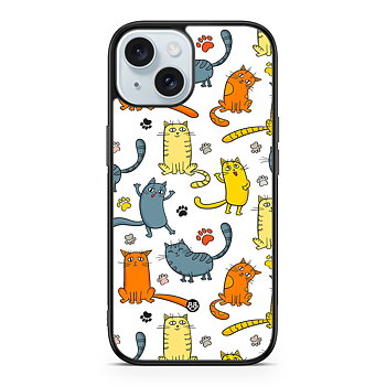 iPhone 15 Skal - Kattmönster