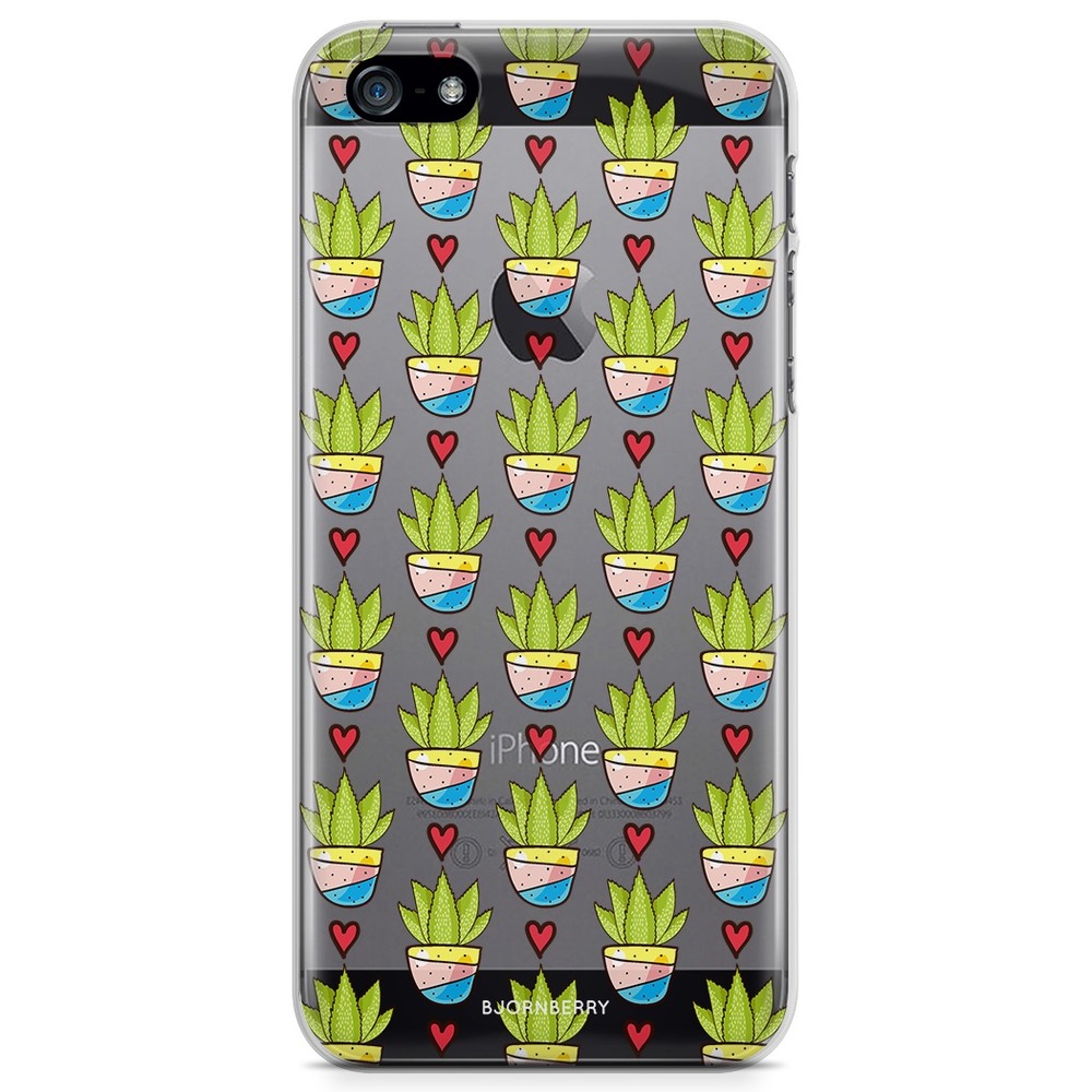 iPhone 5/5S/SE (2016) TPU Case - Cactus Pattern
