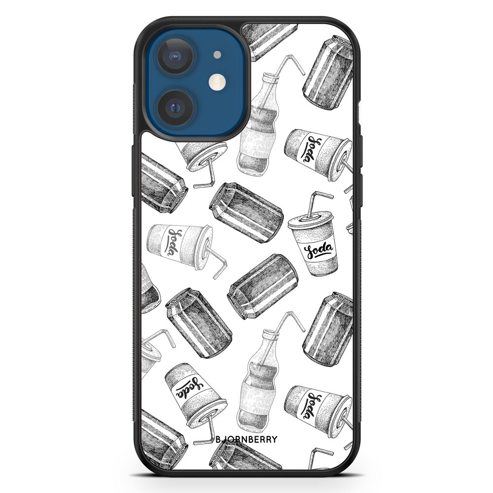 iPhone 12 Case - Soda Black & White