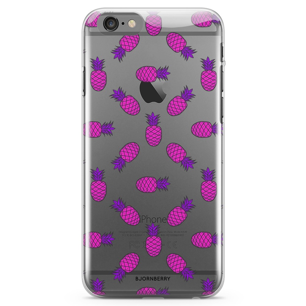 iPhone 6 Plus/6s Plus TPU Case - Pink Pineapple
