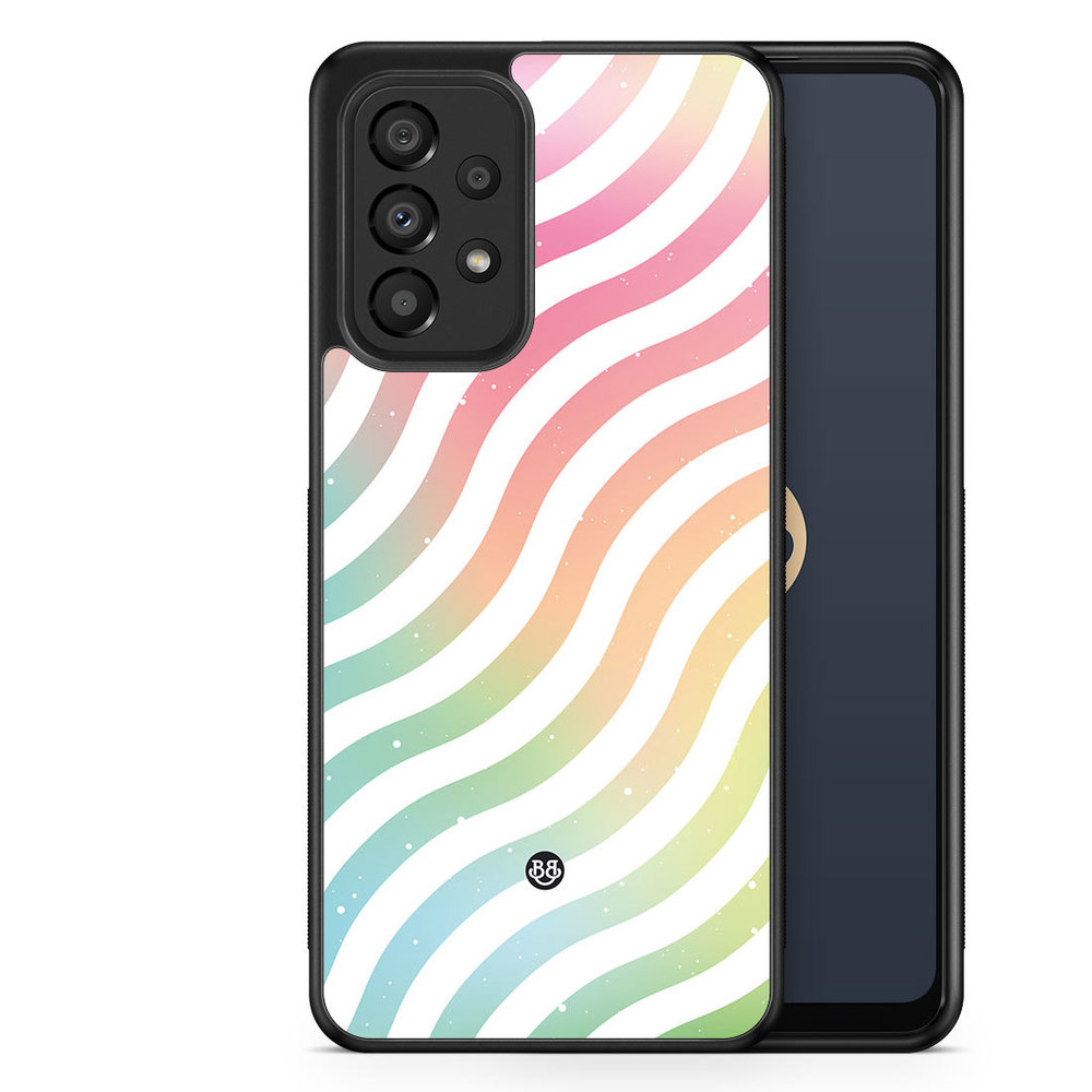 Samsung Galaxy A33 5G Case - Wavy Rainbow