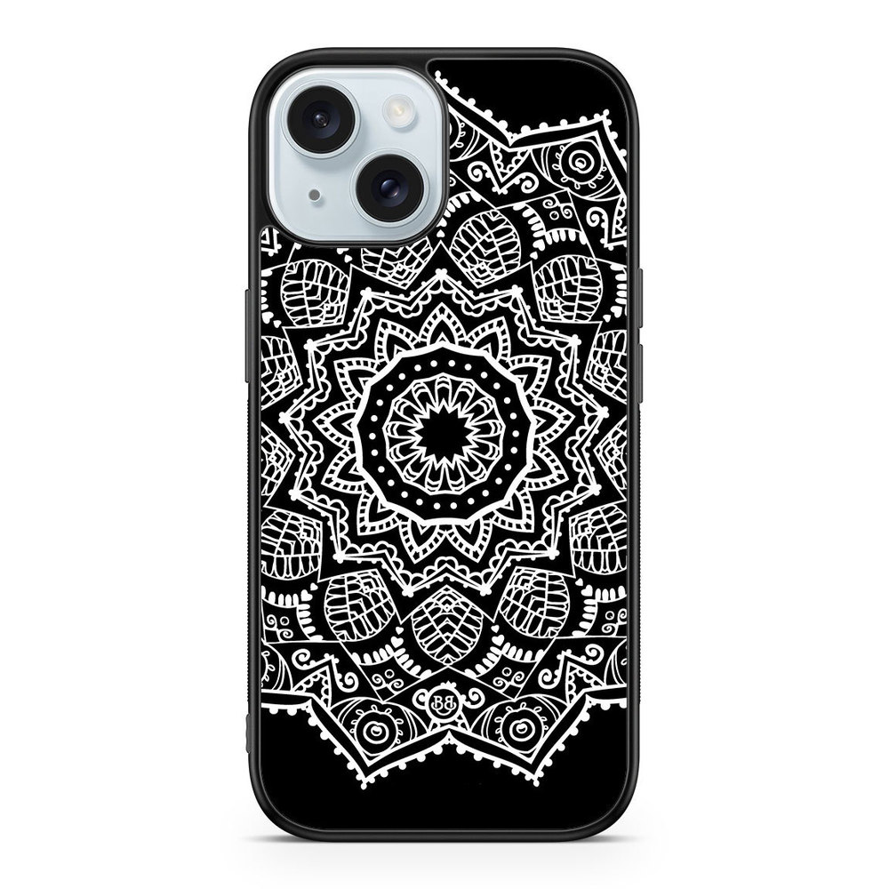 iPhone 15 Case - White Mandala