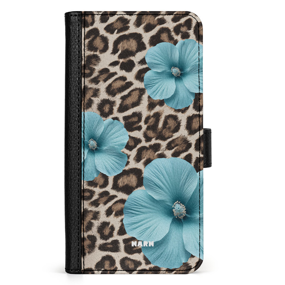 Doro 8050 Wallet Case - Hibiscus Era - Turquoise Leopard