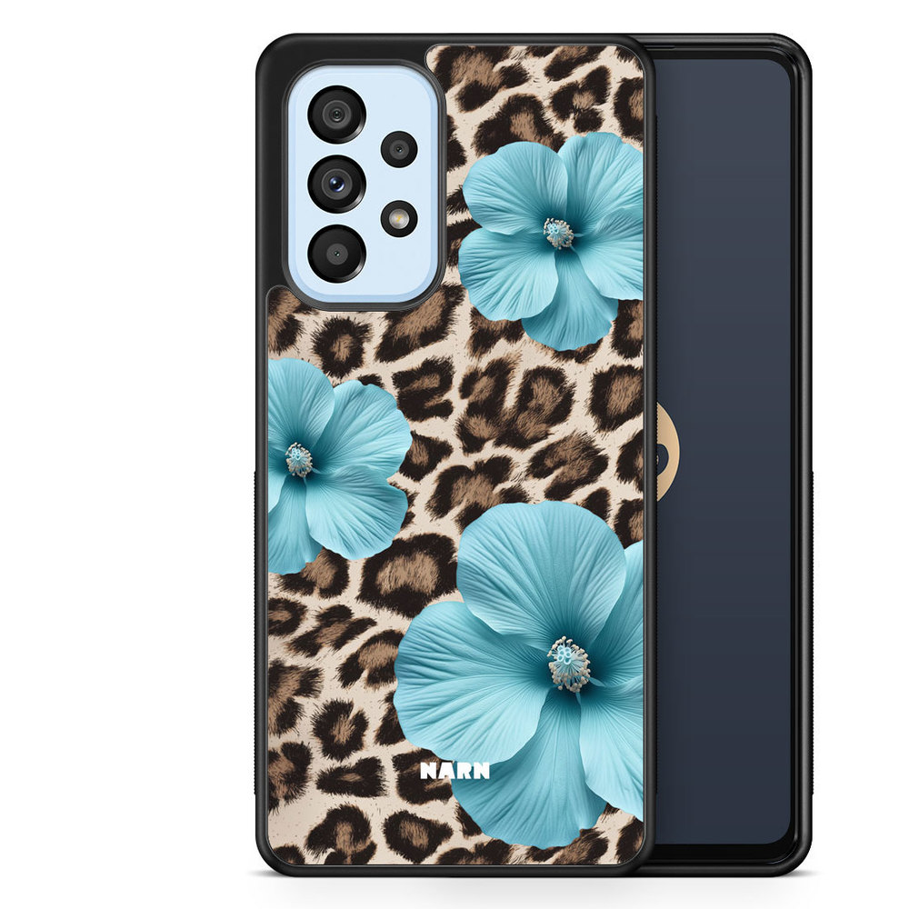 Samsung Galaxy A53 5G Case - Hibiscus Era - Turquoise Leopard