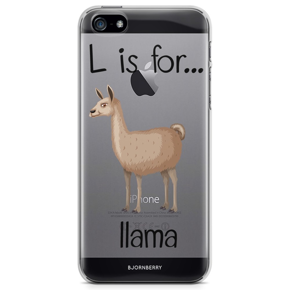 iPhone 5/5S/SE (2016) TPU Case - L is for Lama