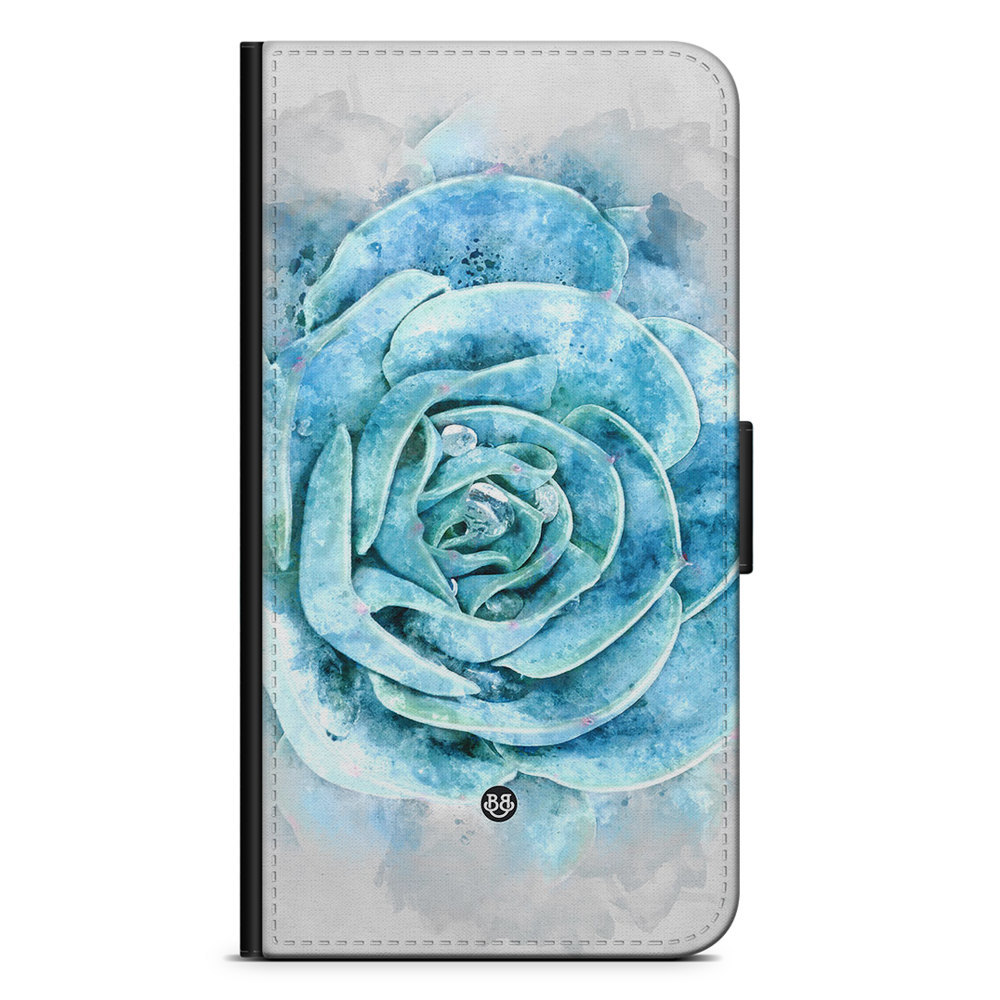 Xiaomi 12 Pro Wallet Case - Blue Cactus